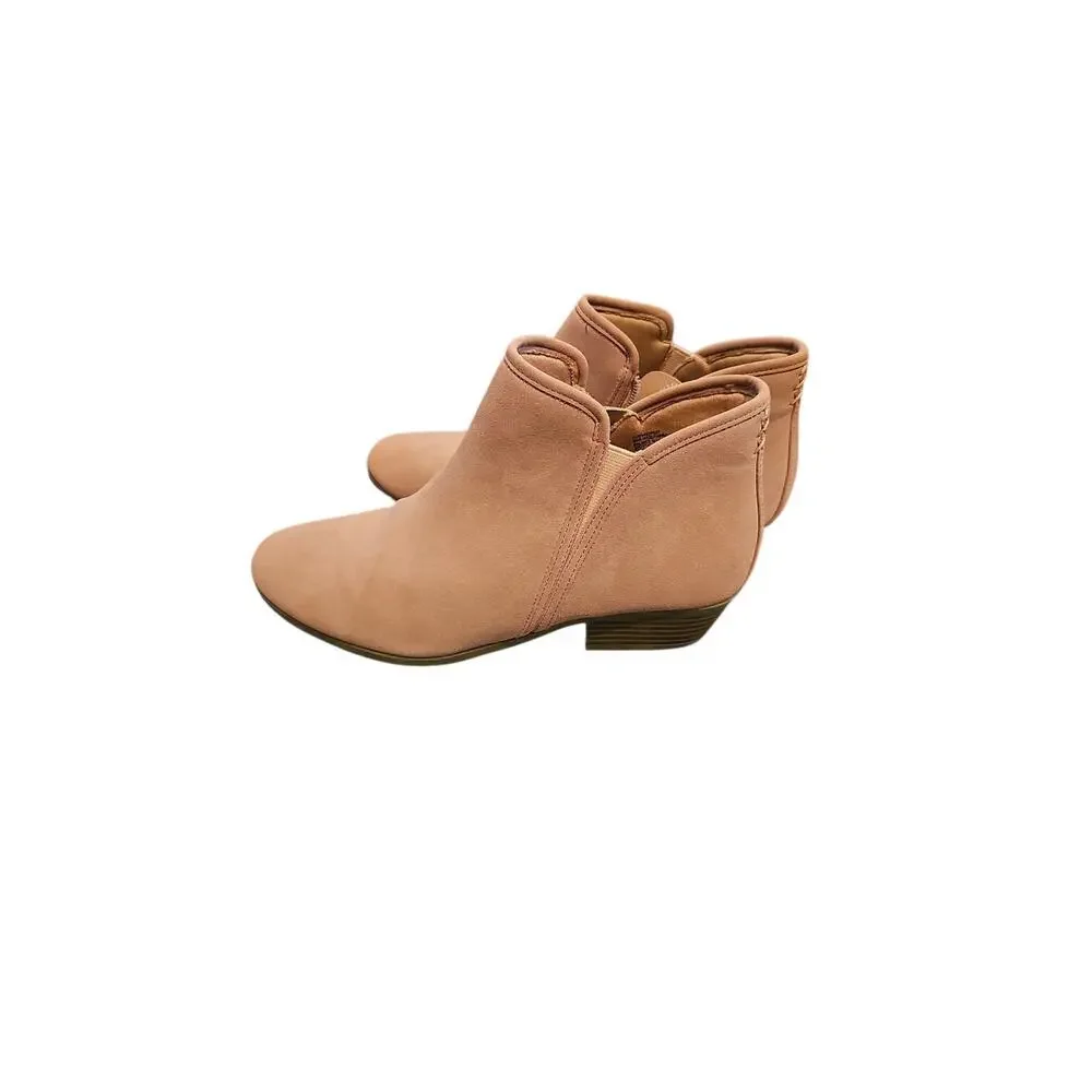 Wonder Nation dusty pink rose ankle boots big girls 6